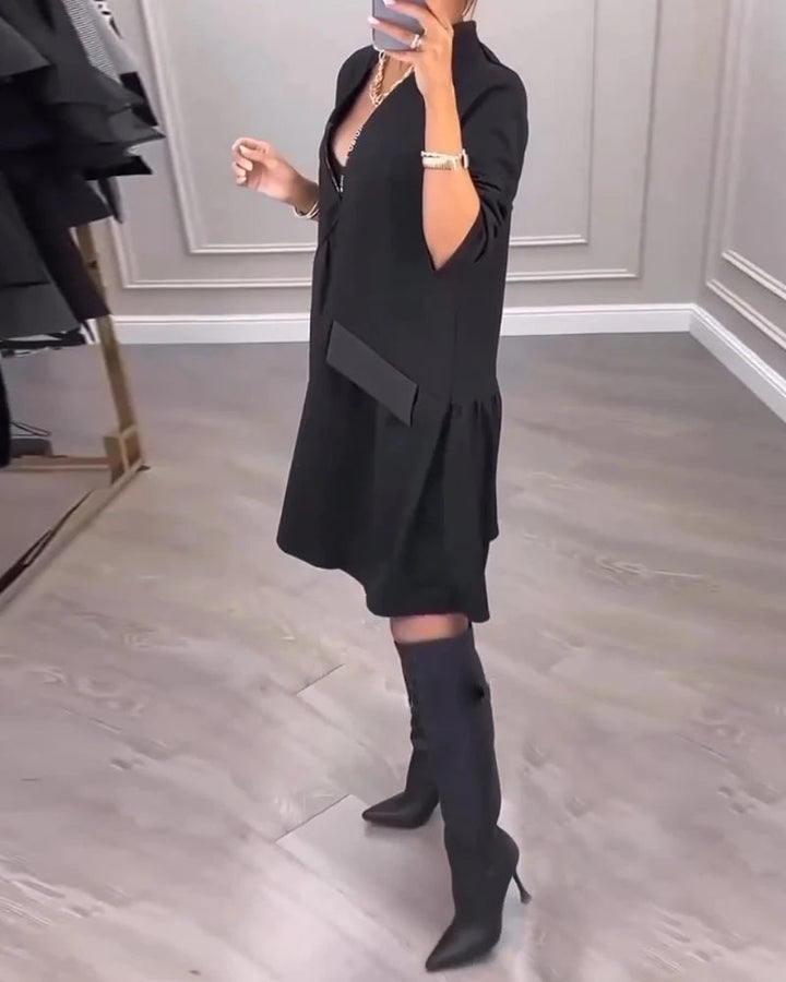 CLARISSA | V-Neck Artistic Dress