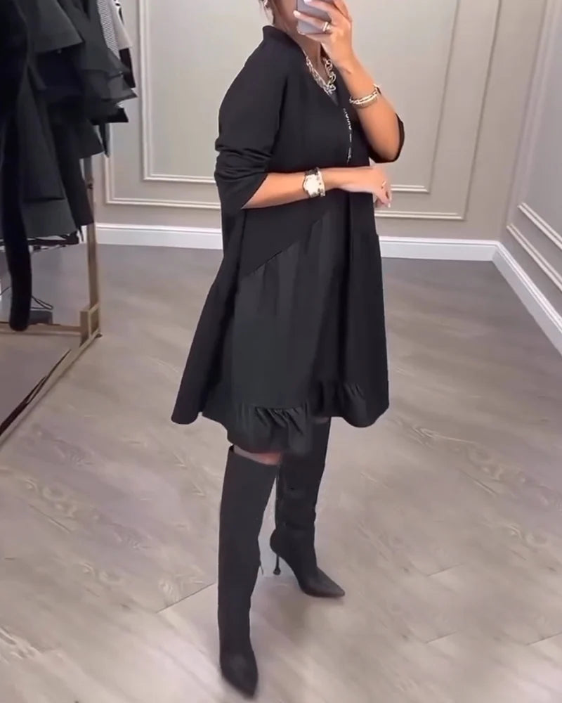 CLARISSA | V-Neck Artistic Dress