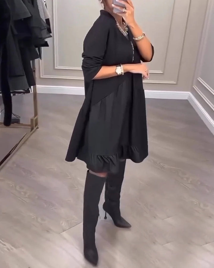 CLARISSA | V-Neck Artistic Dress