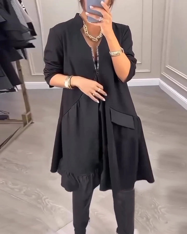 CLARISSA | V-Neck Artistic Dress